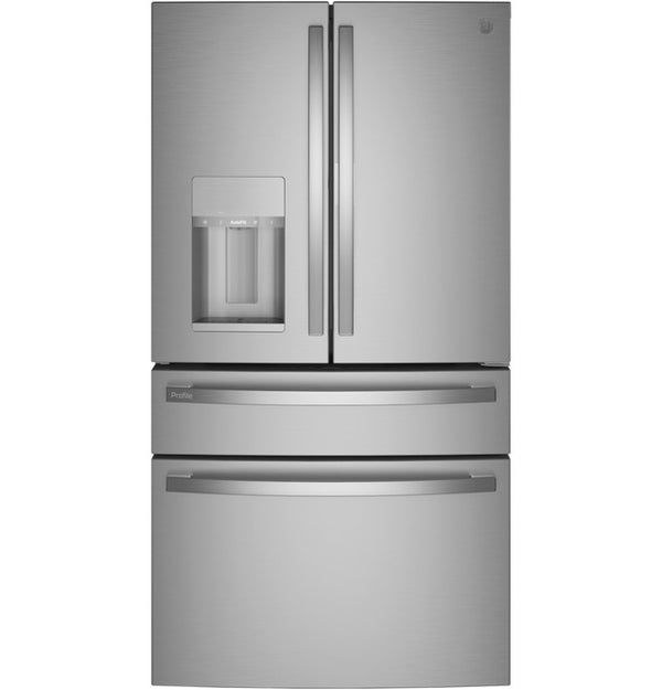 GE Profile™ ENERGY STAR® 27.9 Cu. Ft. Smart Fingerprint Resistant 4-Door French-Door Refrigerator with Door In Door - PVD28BYNCFS