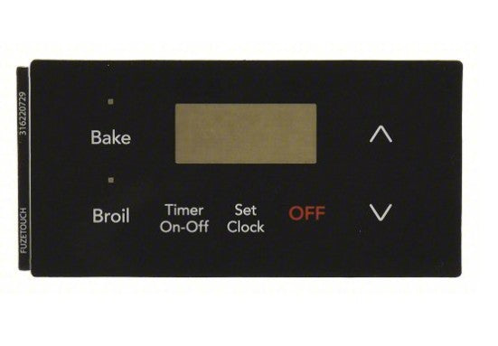 316220729  7 Button Range Board Overlay for Frigidaire
