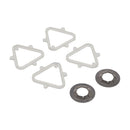 349241T Whirlpool Dryer Roller Wheels - parts view