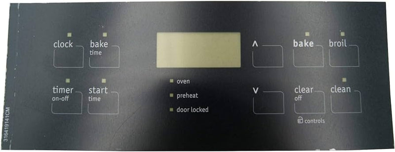 316419141 Frigidaire Oven 10-Button Overlay, Black by Choice Parts