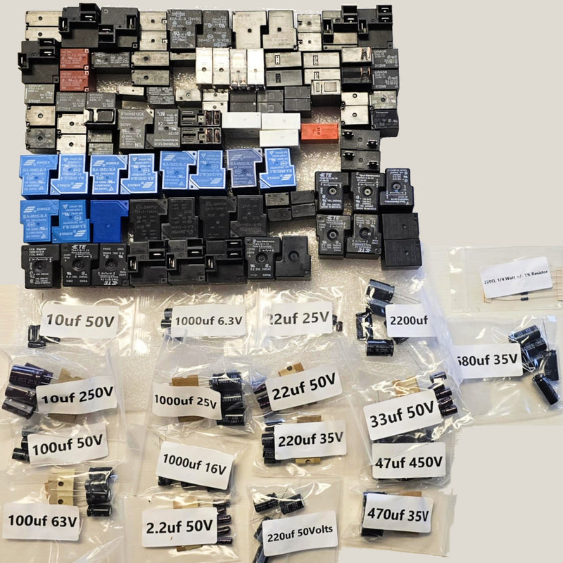 201pc Relay, Capacitor & Resistor Kit without Organizer