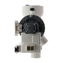 WH11X29539 GE Washing Machine Drain Pump - side view